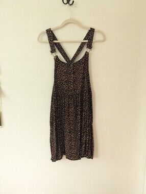Vintage 90s Ditsy Floral Overall Sundress